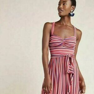 Anthropologie Maeve Gabriela Striped Maxi Dress